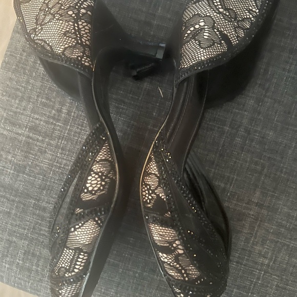 Open toe black/tan dress shoe - Picture 3 of 4